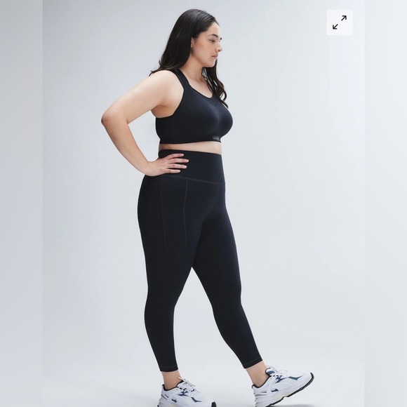 NWT,Savage x FentyRUNNING HOT 7/8 HIGH-WAIST SIDE POCKET LEGGING,Black caviar,XL - Picture 3 of 5